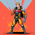 create premium superhero cartoon mascot character