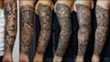 draw a full sleeve tattoo design unique modern