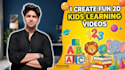 create professional 2d kids animation with free thumbnail