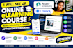 set up online elearning course acuity scheduling calendly appointment booking