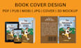 do book cover design, ebook layout design, atticus book formatting