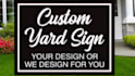 design postcard flyer banner yardsign digital business card menu door hanger
