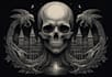 draw dark art illustration with engraving style