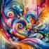 create abstract geometric digital art