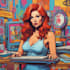draw a retro pop art roy lichtenstein style