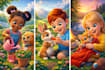illustrate 3d children story book illustration and children book illustration