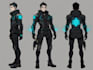 design anime character , cyberpunk character