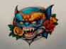 create awesome old school tattoo style design
