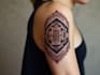 make a geometric tattoo design