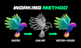 vectorize logo and make high resolution files within 2 hours