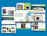 design academic, thesis or educational presentation slides with data visual