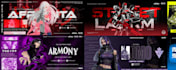 custom anime or video game banners and headers