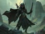 do fantasy cyberpunk style character illustrations, landscapes,