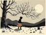 create a linocut illustration