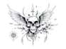 draw unique custom sketchy style tattoo design