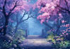 make a anime background, 2d environment, landscape