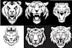 do tiger, animal, jungle, wild, roar, power, fierce and stripes logo design