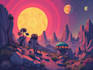 stunning illustration psychedelic, lifestyle, surrealism