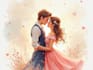 draw cartoon disney couple portrait