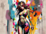 create digital oil abstract art and graffiti abstract