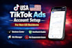usa tiktok ads account setup business center ads manager for non US residents