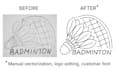 vector tracing logo, vectorize image, manual vectorization