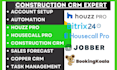 setup houzz pro housecall pro construction crm jobber booking kaola jobnimbus