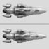 desing a spaceship sci fi illustration