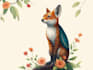 do digital illustrations of animals and botanic