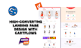 buid a sales landing page design with cartflow