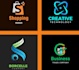 do unique shoplift online store website business shop retail logo design