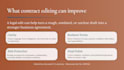 edit and improve any legal contract as your business attorney