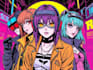 draw cyberpunk pop art anime characters