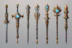 draw fantasy dnd weapon art for your game