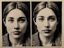 draw a custom portrait in linocut style