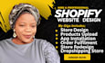 build shopify website, shopify store design, shopify ecommerce or dropshipping