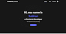 modern website using HTML, CSS, javascript or react