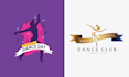 create modern cheerleading dance logo
