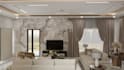 do livingroom, bedroom, kitchen interior design and 3d rendering