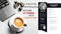design a professional and creative resume CV that stands out