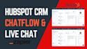 setup hubspot CRM chatspot, integrate chatflows live chat with zapier