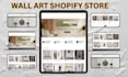 design wall art shopify store print on demand website printable wall art store