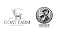 create vintage goat logo