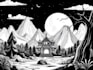 draw black and white illustrations