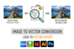 professional vectorization for logo and images