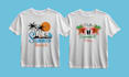 create typography, summer beach t shirt design