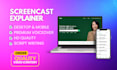 create engaging 4k screencast tutorials and explainer videos for website or app