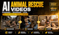 create viral ai animal rescue videos and emotional animal stories