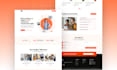 clean professional web landing page UI UX design figma