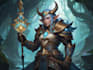 draw a fantasy character ilustration